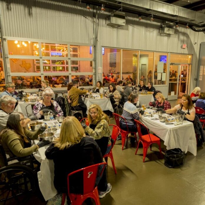 ladies sitting at tables