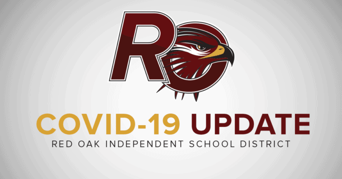 Red Oak COVId update graphic