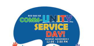 November 8th ROISD 2nd annual fall Comm-Unity Service Day ROISD Community Service flyer