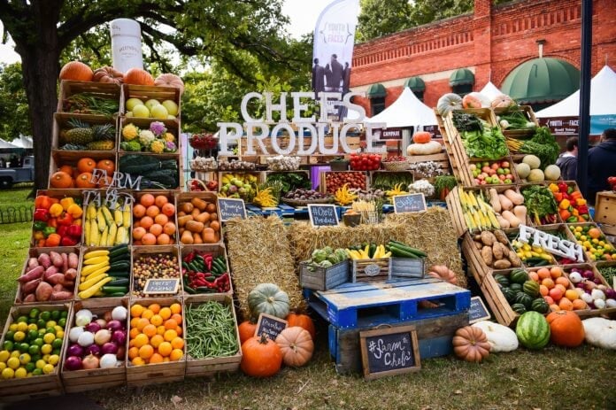 outdoor produce display
