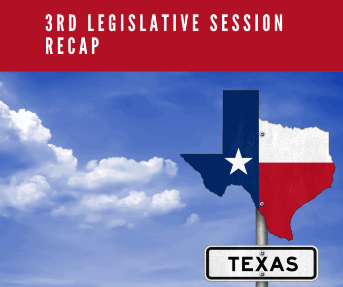 poster for TX legislature recap