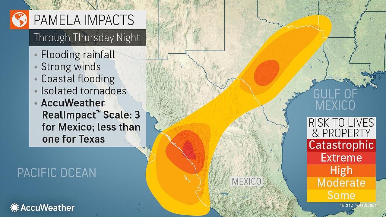 Pamela impact map