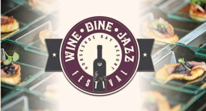 wine dine jazz festival poster