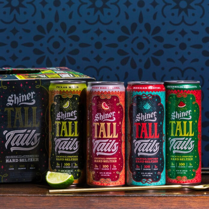 cans of Shiner Tall Tails sltzers