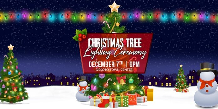 DeSoto Christmas Tree lighting