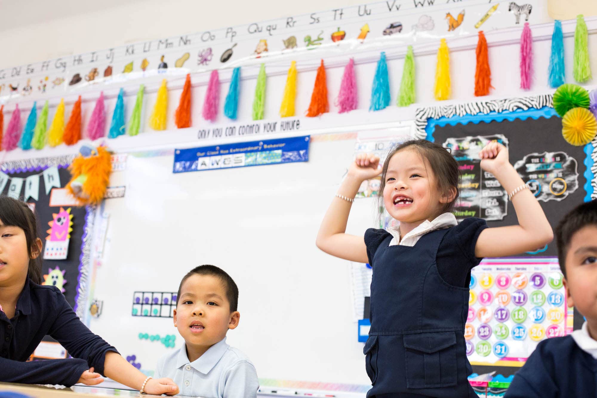 kids in classroom