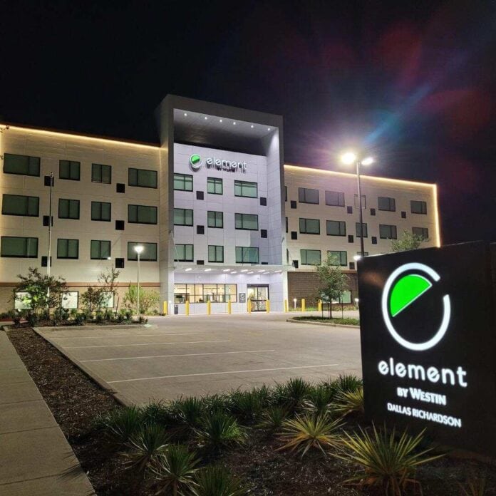 exterior of Element hotel Richardson