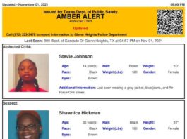 Glenn Heights Amber Alert