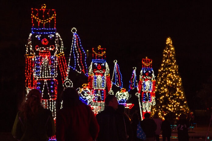 Nutcrackers in lights