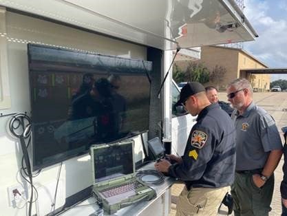 Police viewing computers