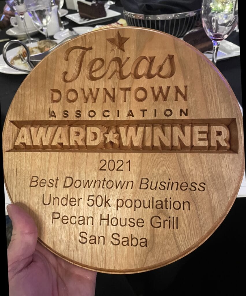 pecan House Grill wins award