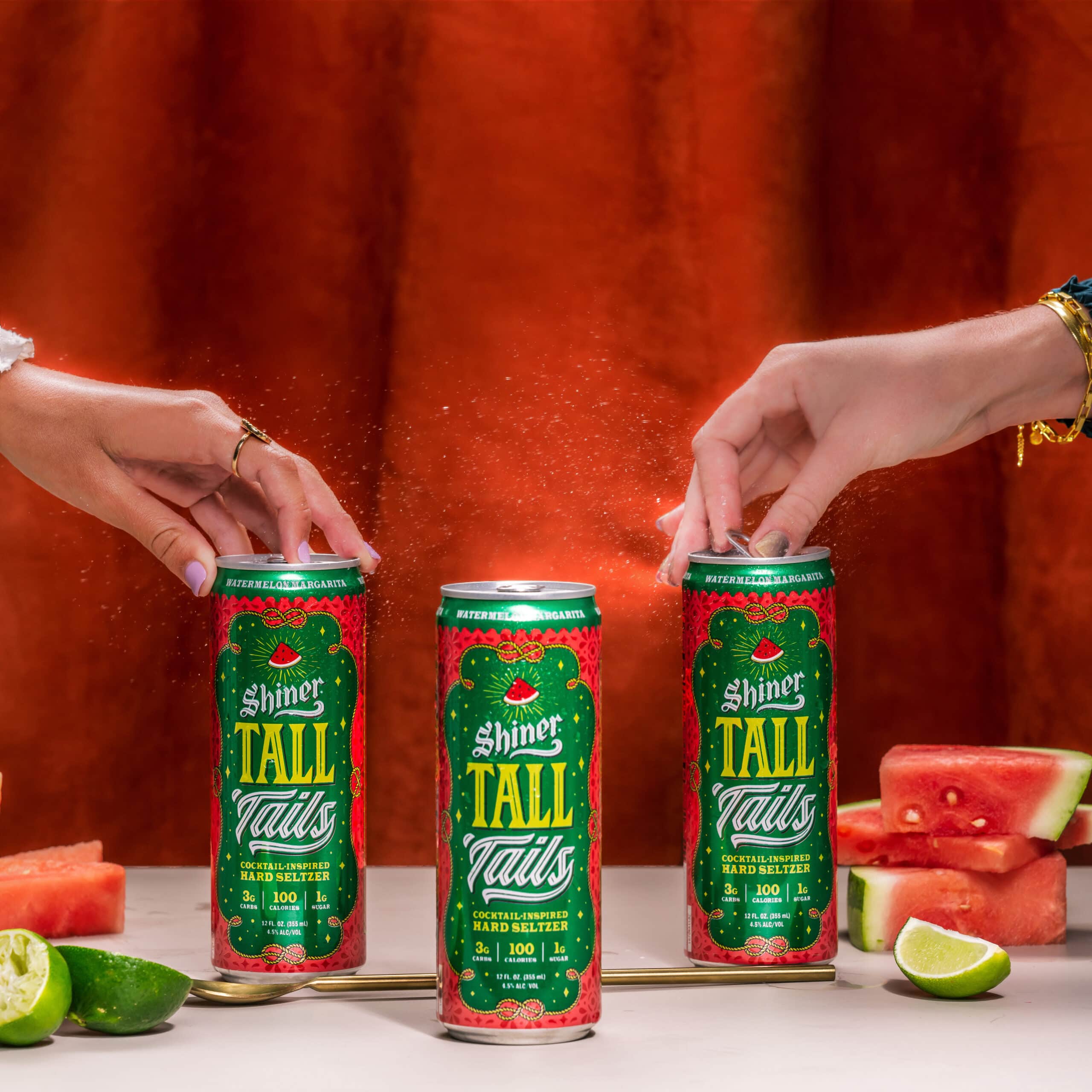 cans of watermelon margarita hard seltzer