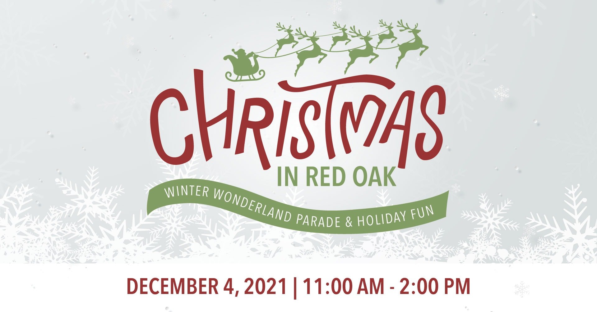 red oak Christmas flyer