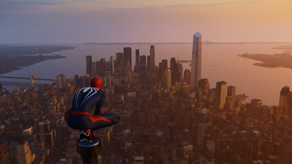 Spiderman in Spiderman PS4 game