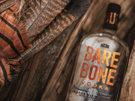 Bare Bone vodka bottle