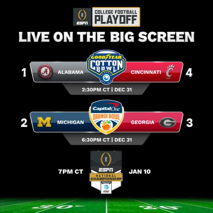 College football playoff banner
