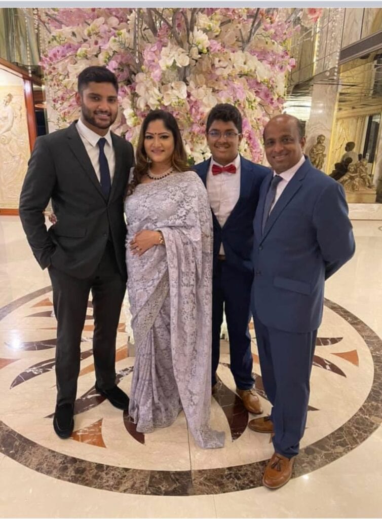 family wearing suits