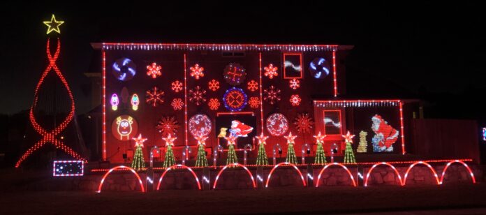 Christmas Lights on house