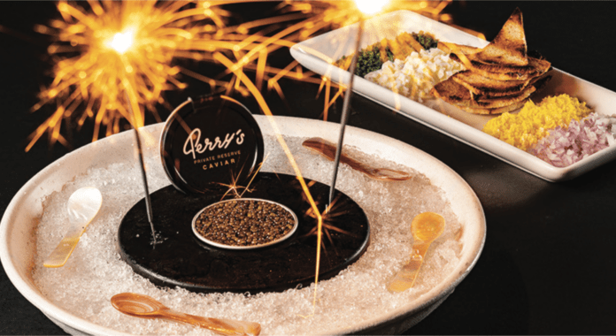 caviar on plate