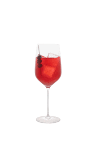 sangria in wine glass