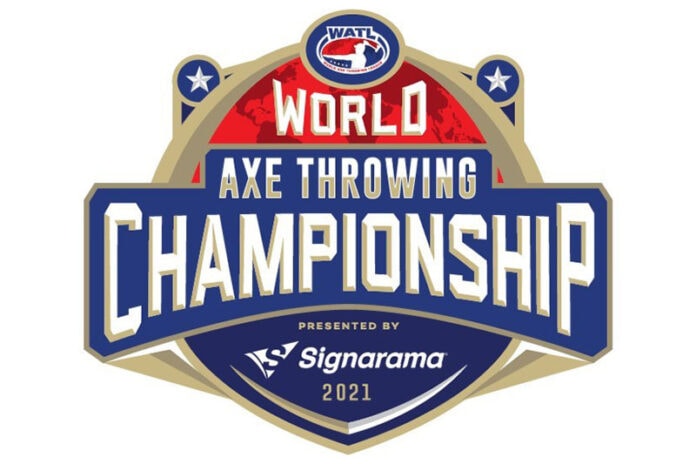 world axe throwing logo