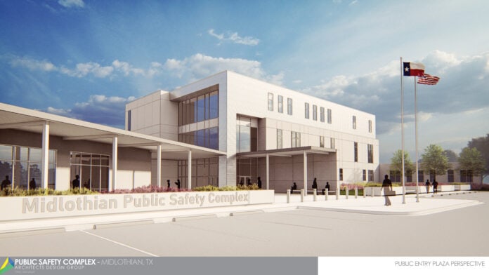 Rendering of new Midlothian Police Station