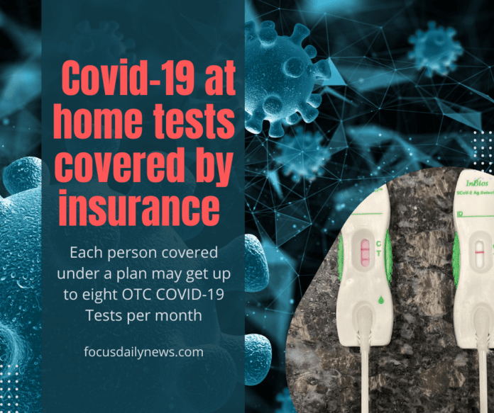 COVID 19 at home tests flyer