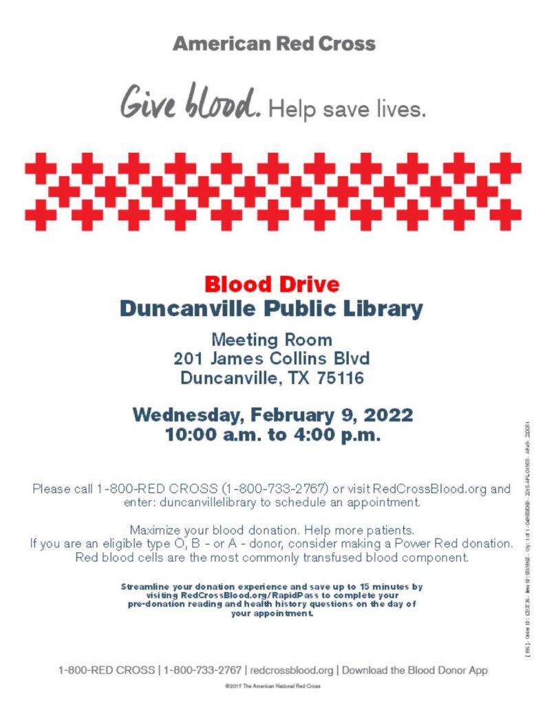 Blood Drive flyer