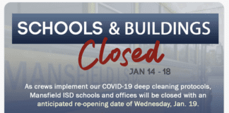 Mansfield ISD Closes All Campuses, Cancels Classes Until January 19 Mansfield ISD Closed
