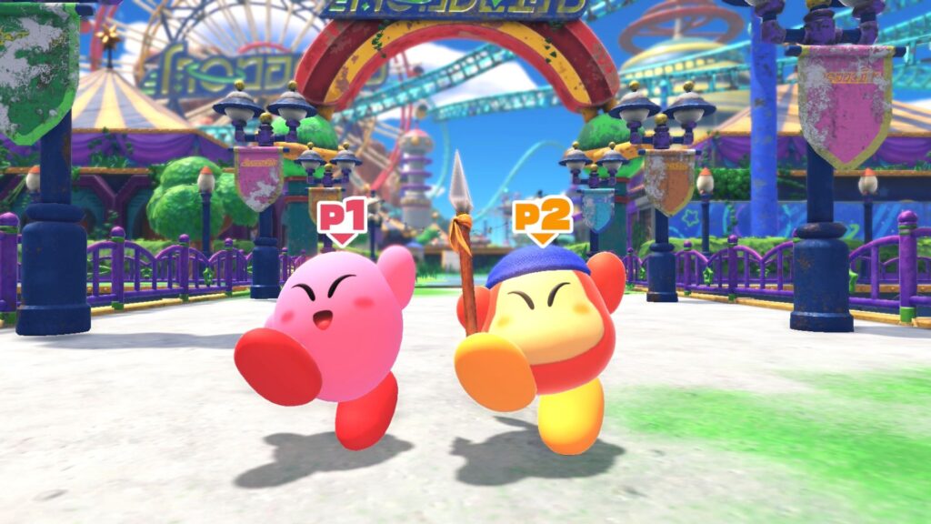Kirby and player 2