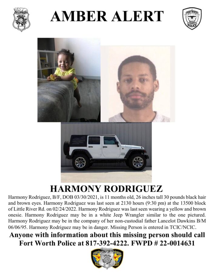 Amber alert poster