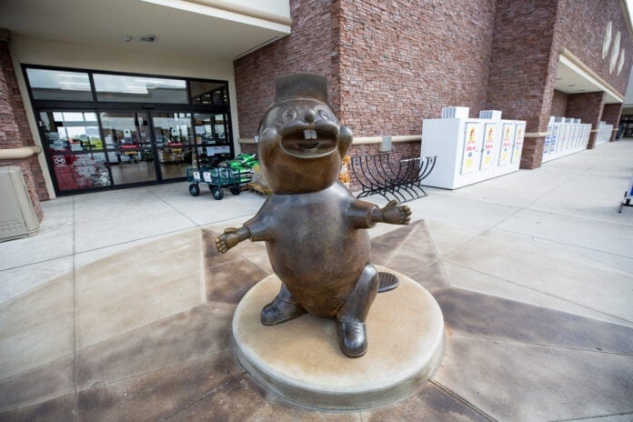 Beaver statue