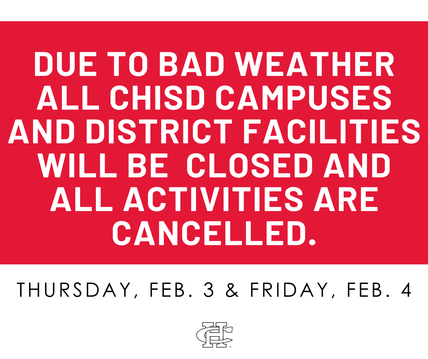 DFW Area School Cancellations Due To Winter Weather