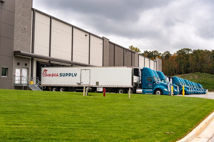 truck at warehouse