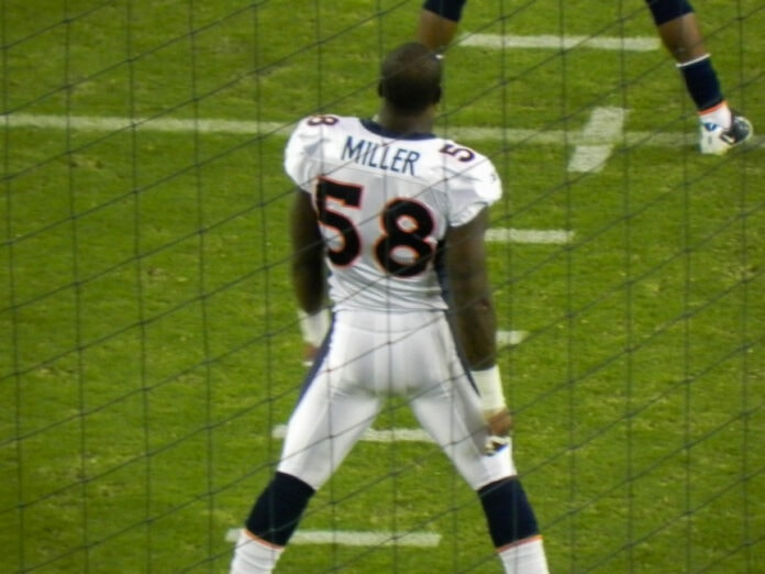Von Miller in Denver Broncos uniform