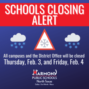 Harmony schools closing graphic