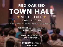 Red Oak ISD Townhall graphic