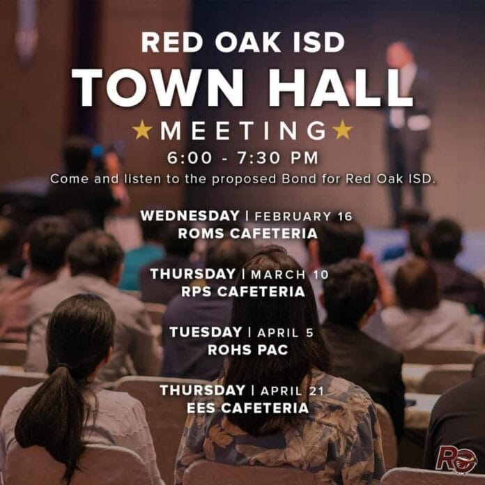 Red Oak ISD Townhall graphic