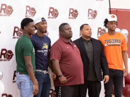football players on signing day
