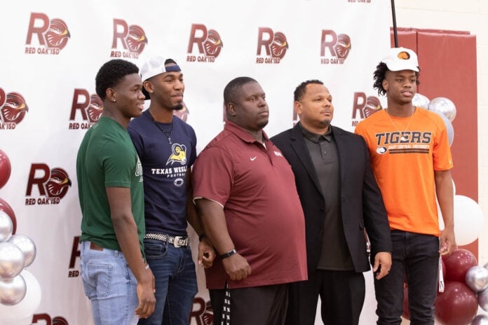 football players on signing day