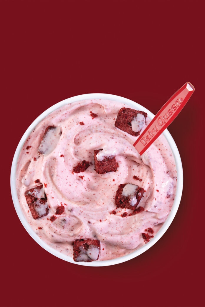 red velvet blizzard from DQ