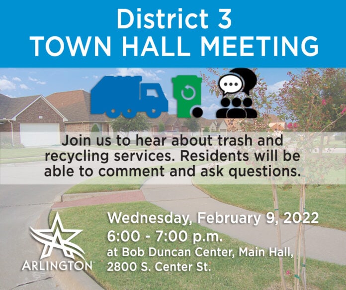 District 3 town hall meeting graphic