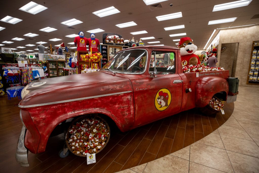 Bucees truck with merchandise