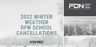 Friday DFW School Delays, Closures Due To Weather weather cancellations poster