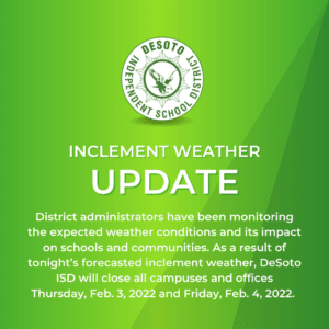 DeSoto ISD weather update