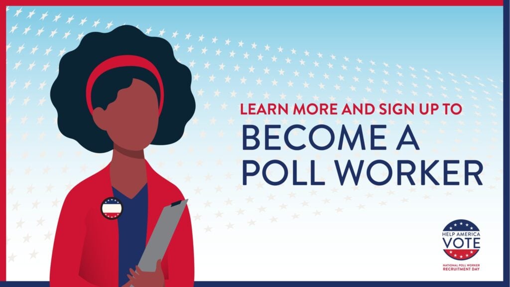 Poll worker graphic