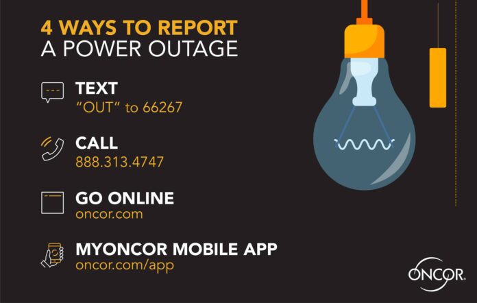 Oncor power outage