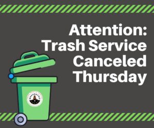 waxahachie trash service canceled