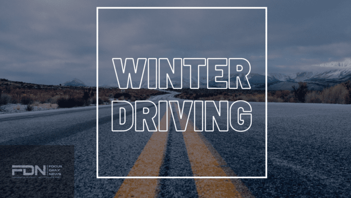 winter driving graphic