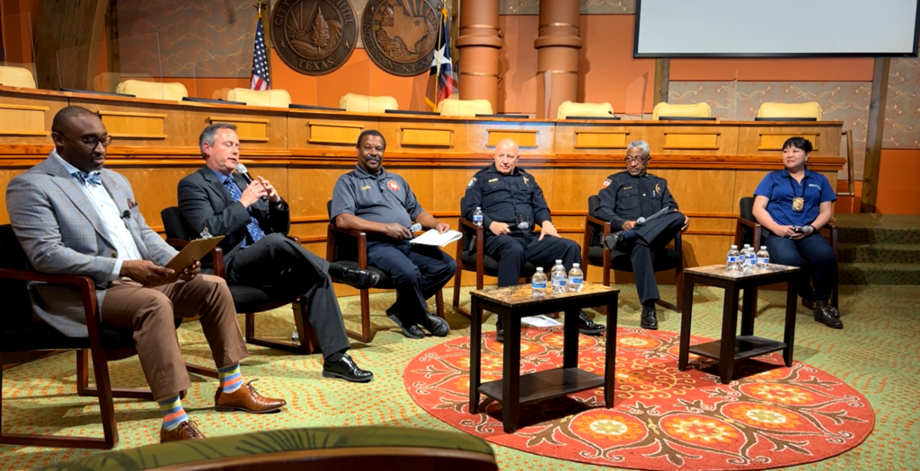 Cedar Hill officials sitting in chairs